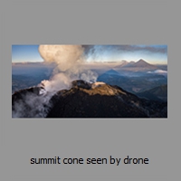 summit cone seen by drone